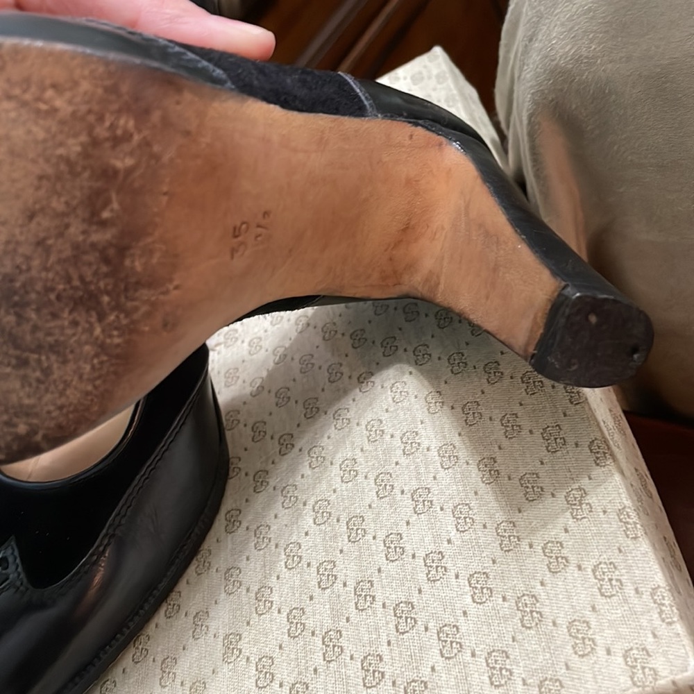 Vintage Black Gucci mules - Picture 9 of 10
